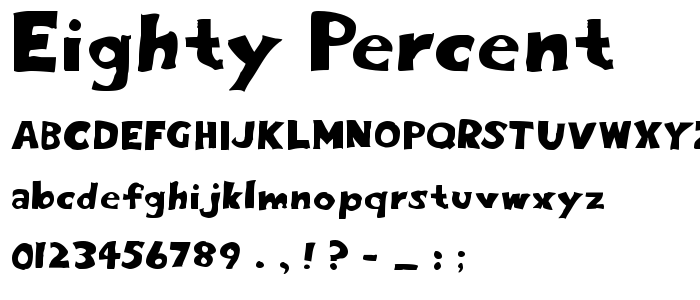 Eighty Percent font